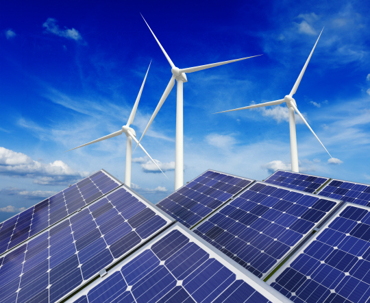 Solar battery panels and wind generators