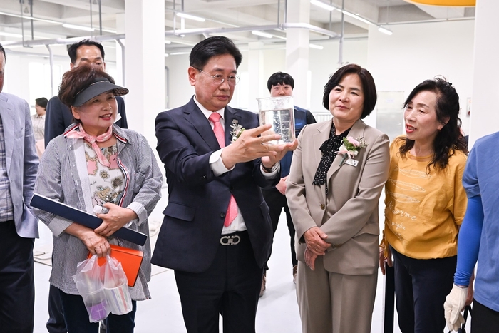 전진선 양평군수 3일 용문공공하수처리시설 시설 라운딩