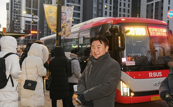 김동근 의정부시장 광역버스 G6100번 고산지구 출근길 현장점검