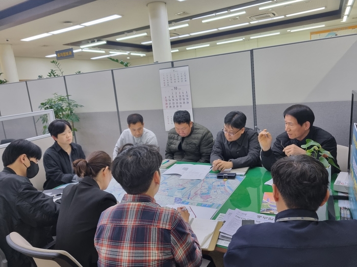 하남시 민원처리추진단 회의 현장