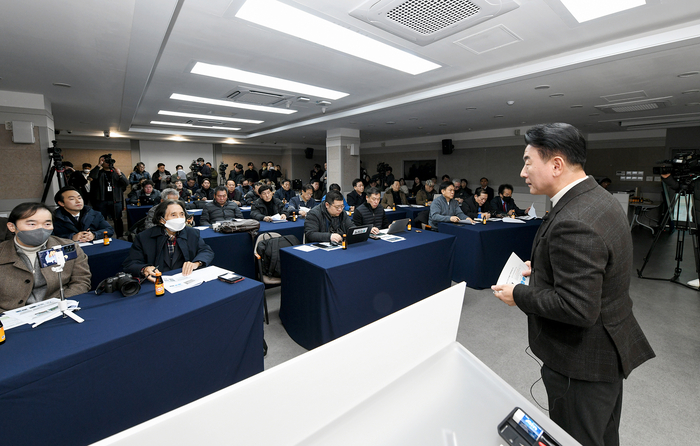 김동근 의정부시장 4일 기자회견 주재