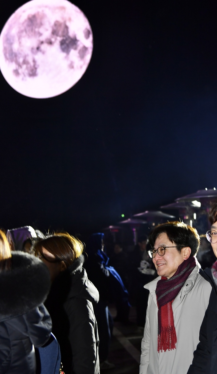 김병수 김포시장 8일 2025 애기봉평화생태공원 정월대보름달 점등식 참석