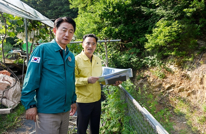 김동근 의정부시장 집중호우 대비 산사태 취약지역 현장점검