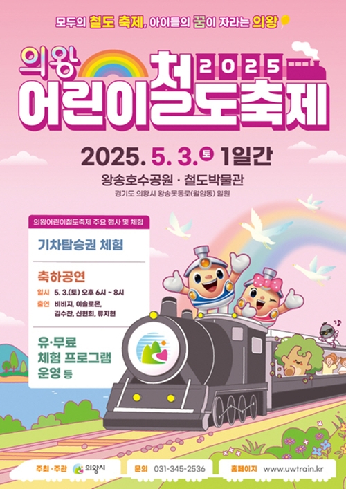 의왕시 2025의왕어린이철도축제 포스터