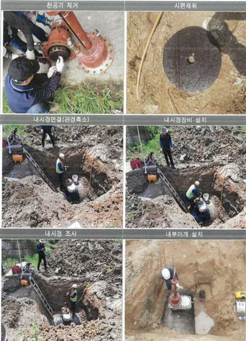 고양특례시 송수관로 복선화 및 개량공사 기본 및 실시설계 현장 조사