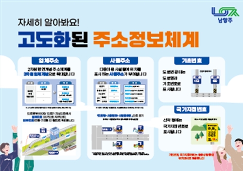 남양주시 주소정보체계 안내