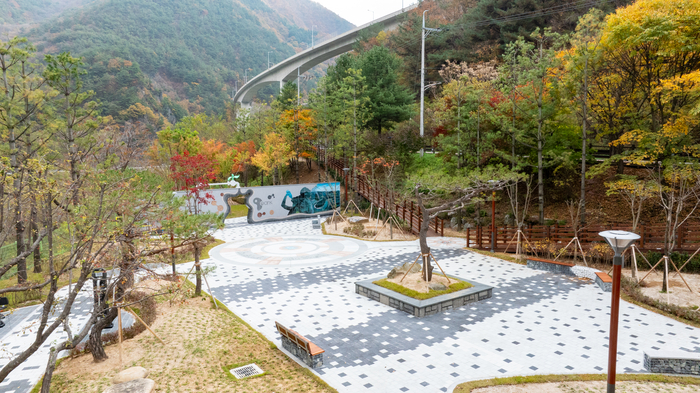 정선읍 북실리 상하수도사업소 주민친화정원