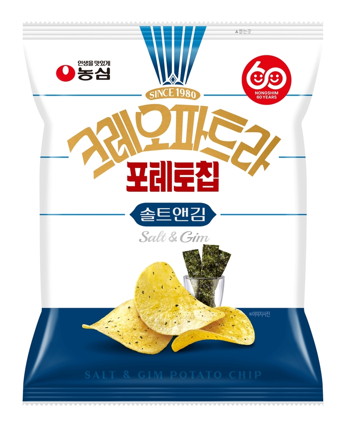 지난 8일 농심이 출시한 '크레오파트라 솔트앤김'. 사진=농심