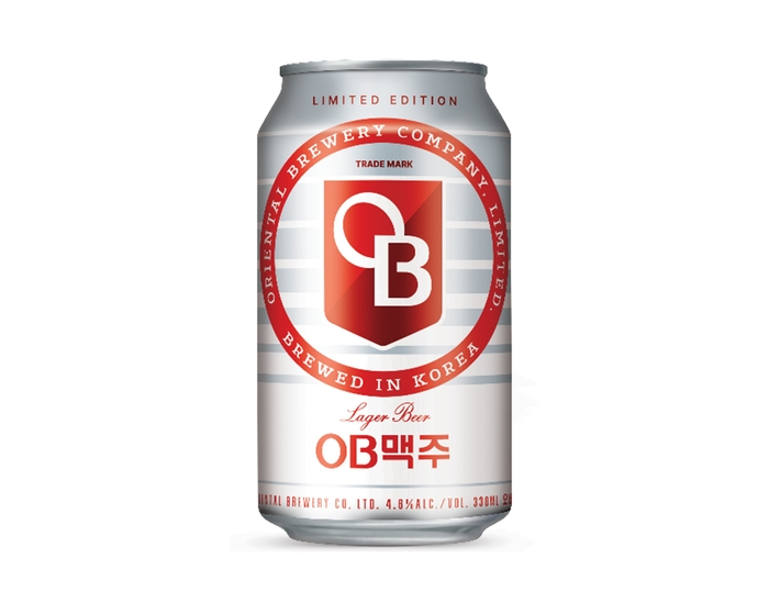 지난 7일 오비맥주가 출시한 레트로 한정판 '오비라거'. 사진=오비맥주