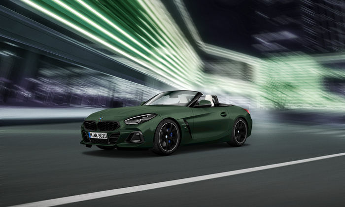 BMW Z4 M40i 프로즌 딥 그린 에디션.
