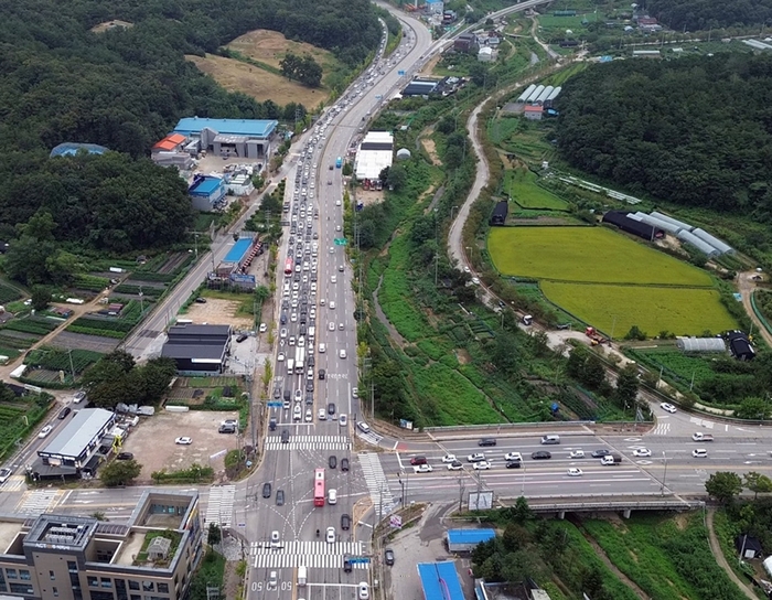 의정부시 성모병원 앞 교차로