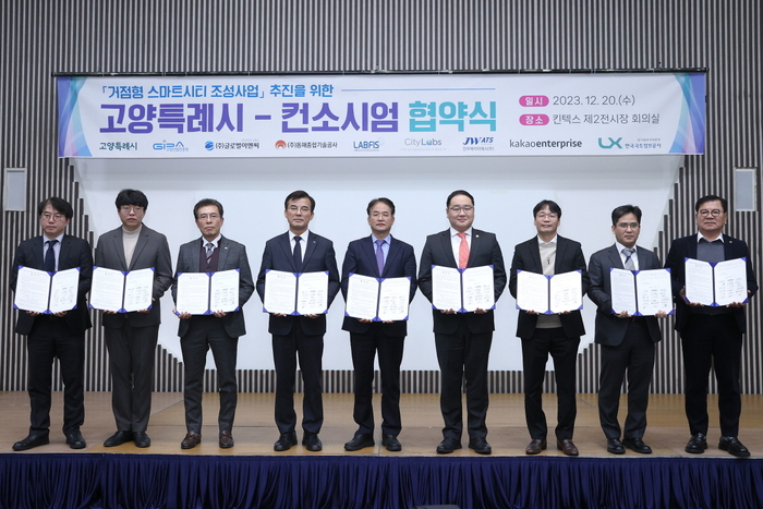 고양특례시-컨소시엄 거점형 스마트시티 조성 협약