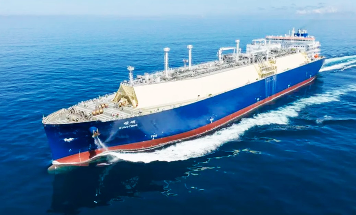 중국선박집단유한공사(CSSC)의 자회사 후동중화의 액화 천연 가스(LNG) 운반선. 사진=후동중화 제공