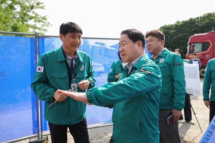 주광덕 남양주시장 21일 배수관리시설-수해 취약지역 현장 점검