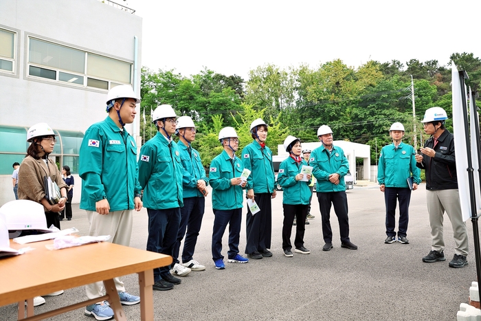 의왕시의회 23일 행감 대비 왕송공공하수처리시설현장 로드체킹