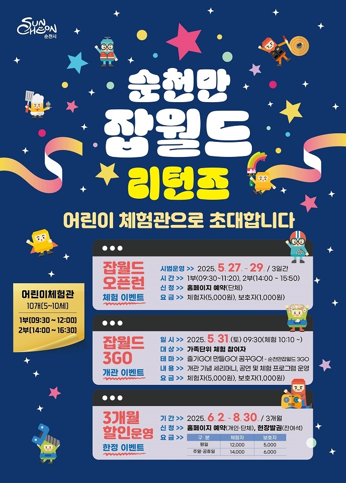 순천만잡월드,첨단기술 활용한 미래 직업 체험의 장으로 변신