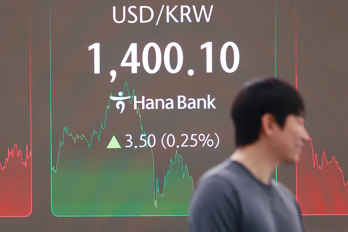 환율 3.4원 오른 1,400원에 마감