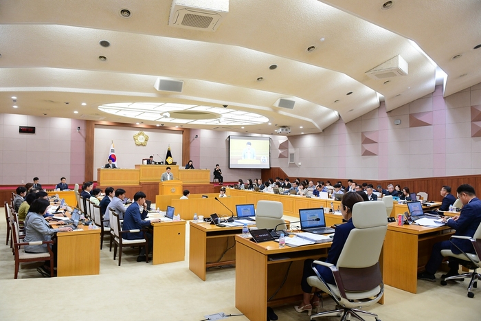양주시의회 제378회 정례회 본회의장 전경