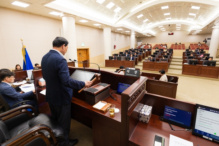 안산시의회 2일 제297회 제1차 정례회 제1차 본회의 개최