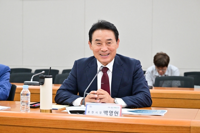 백영현 포천시장 2일 '포천시 교육발전 중장기 기본계획 수립 연구용역' 중간보고회 주재