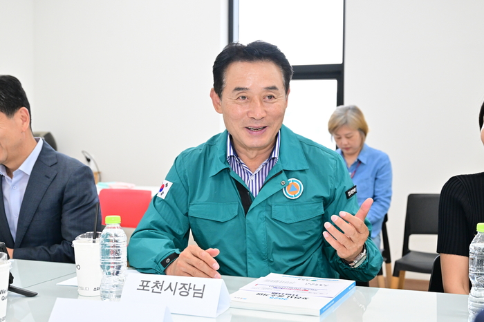 백영현 포천시장 5일 ㈜자코모 현장 방문