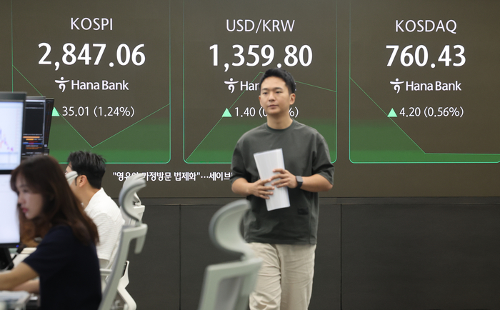 코스피 2,840대 강세 출발