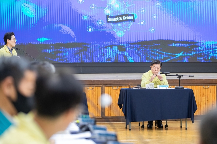 박승원 광명시장 13일 '2025년 여름철 자연재난 종합대책 보고회' 주재