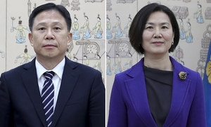 임웅순 안보2차장(왼쪽), 오현주 안보3차장
