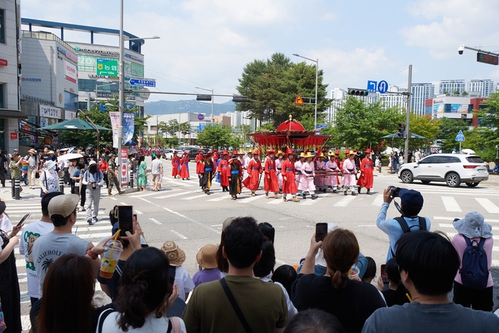 양주시 2025년 제8회 양주회암사지왕실축제 개최 현장