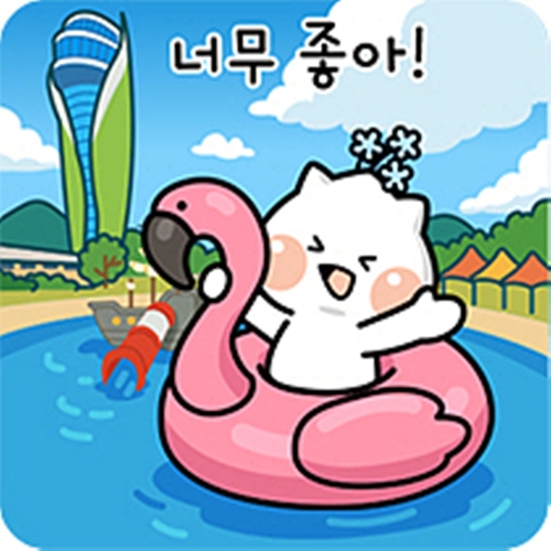 하남시 '하남이&방울이' 여름 카카오톡 이모티콘