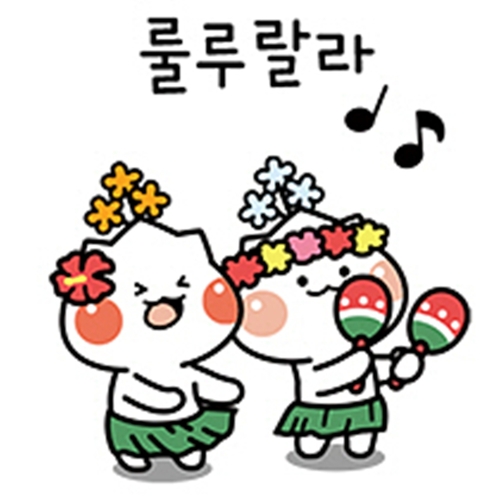 하남시 '하남이&방울이' 여름 카카오톡 이모티콘