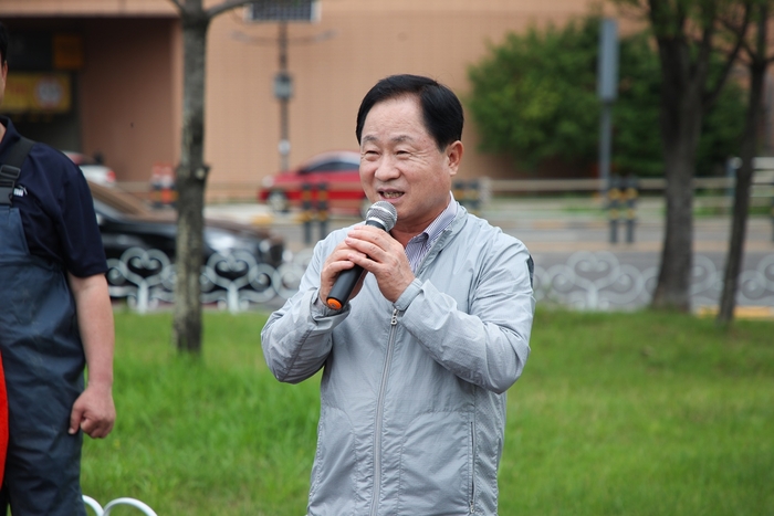 주광덕 남양주시장 28일 별내동 불암천 일대 하천정화 활동 주재
