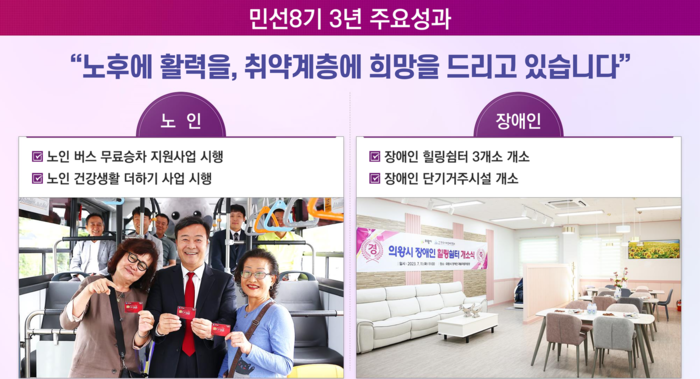 의왕시 민선8기 3주년 기자회견 발표 자료