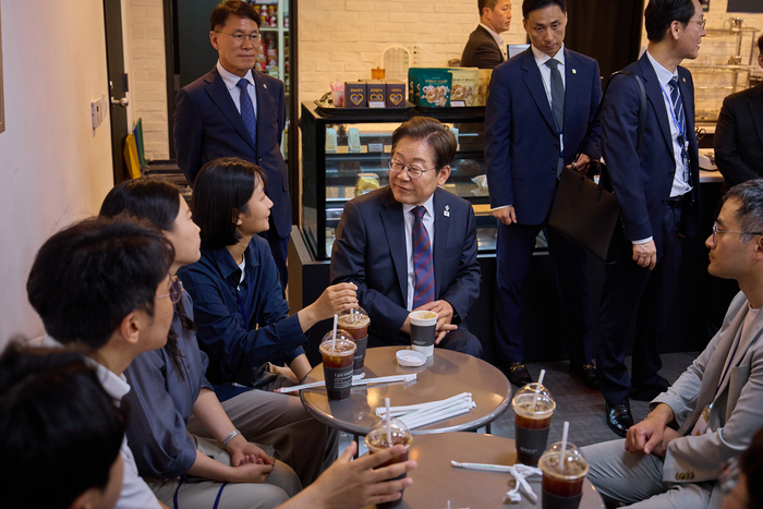 이재명 대통령, 출입기자 차담회