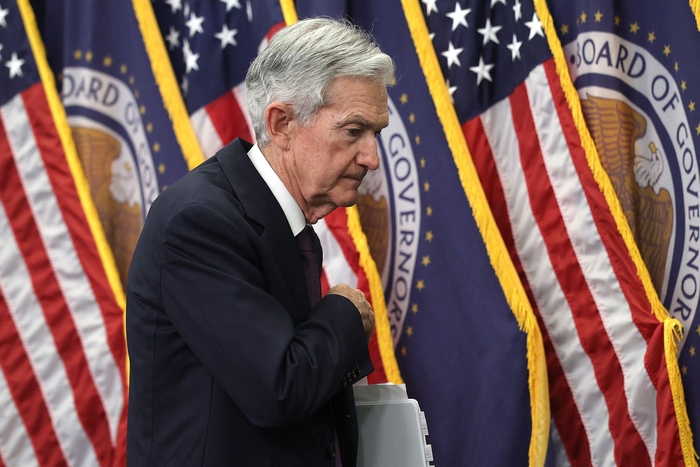 US-FEDERAL-RESERVE-CHAIR-POWELL-HOLDS-PRESS-CONFERENCE-ON-INTERE