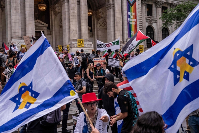 US-NEW-YORKERS-GATHER-TO-PROTEST-AGAINST-WAR-ON-IRAN