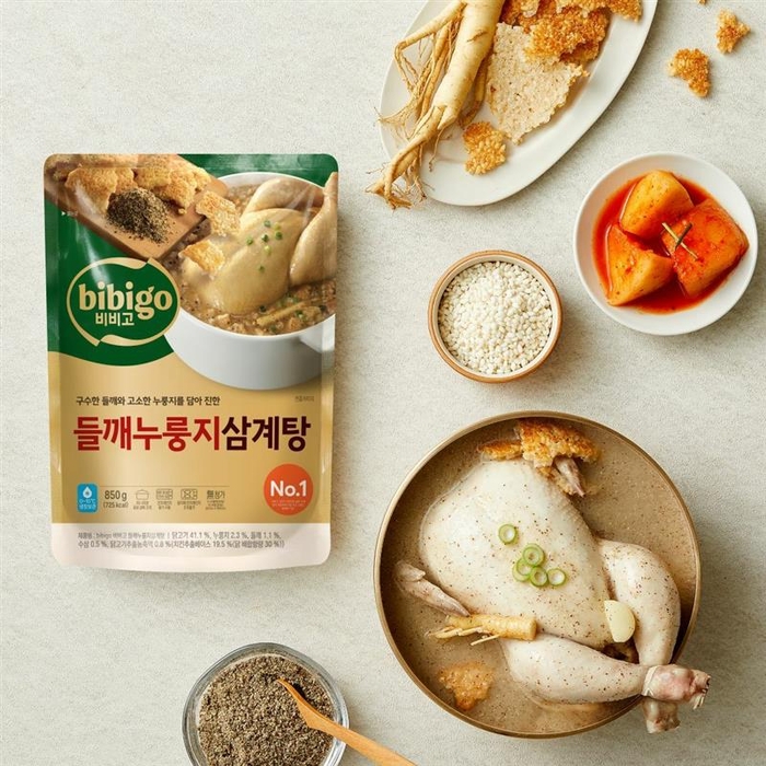 지난 3일 CJ제일제당이 출시한 '비비고 들깨누룽지 삼계탕'. 사진=CJ제일제당