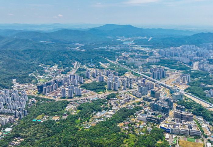 과천시 지식정보타운 전경