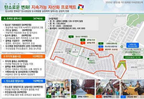 광명시 광명3동 더드림 도시재생사업 계획도