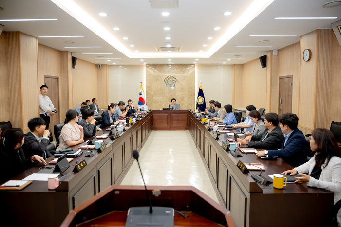 남양주시의회 8일 현안 사항 보고회-전체 의원 간담회 개최