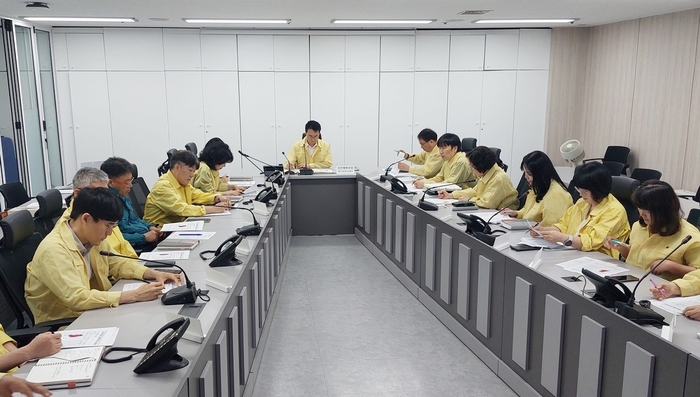 안양시 7일 재난안전상황실에서 폭염상황 판단회의 개최