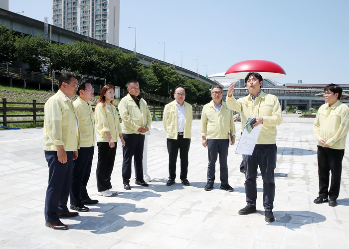 광명시의회 10일 여름철 재해 취약시설 현장점검 실시