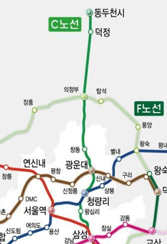 GTX-C 노선도