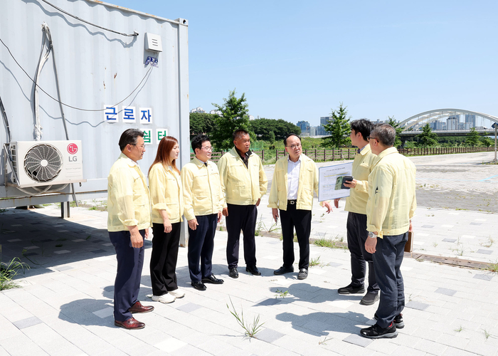 광명시의회 10일 여름철 재해 취약시설 현장점검 실시