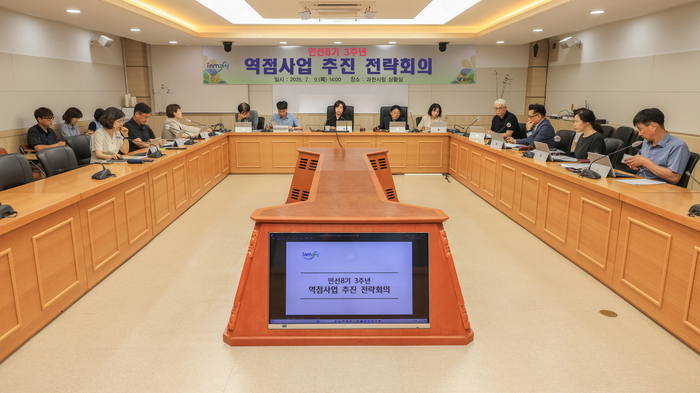 과천시 민선8기 3주년 역접사업 추진 전략회의