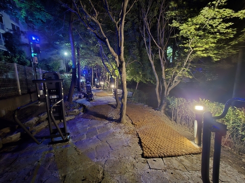 구리시 완충녹지 내 쌈지공원 조성 후