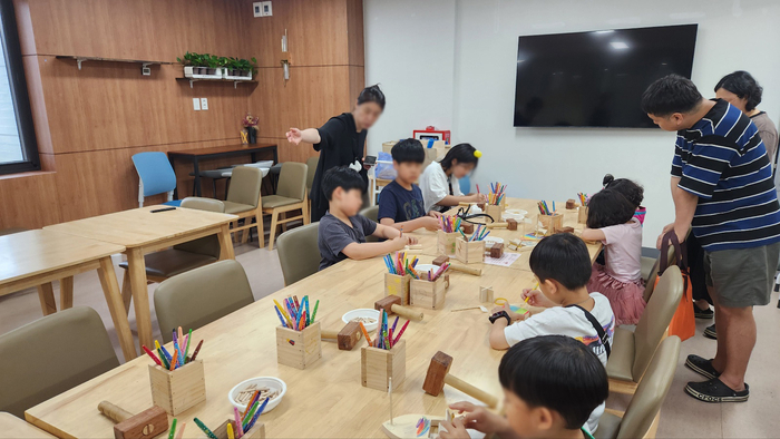 양주시 목공체험 프로그램 운영 현장