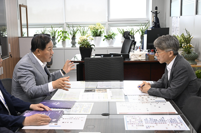 심재국 평창군수 세종청사 방문