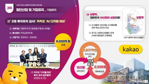 주광덕 남양주시장 21일 취임 3주년 기자회견 발표 내용