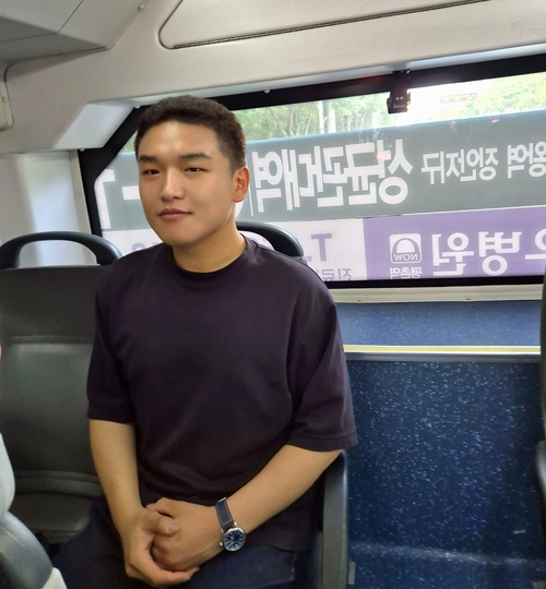 한채훈 의왕시의회 의원 07-1번 버스 탑승
